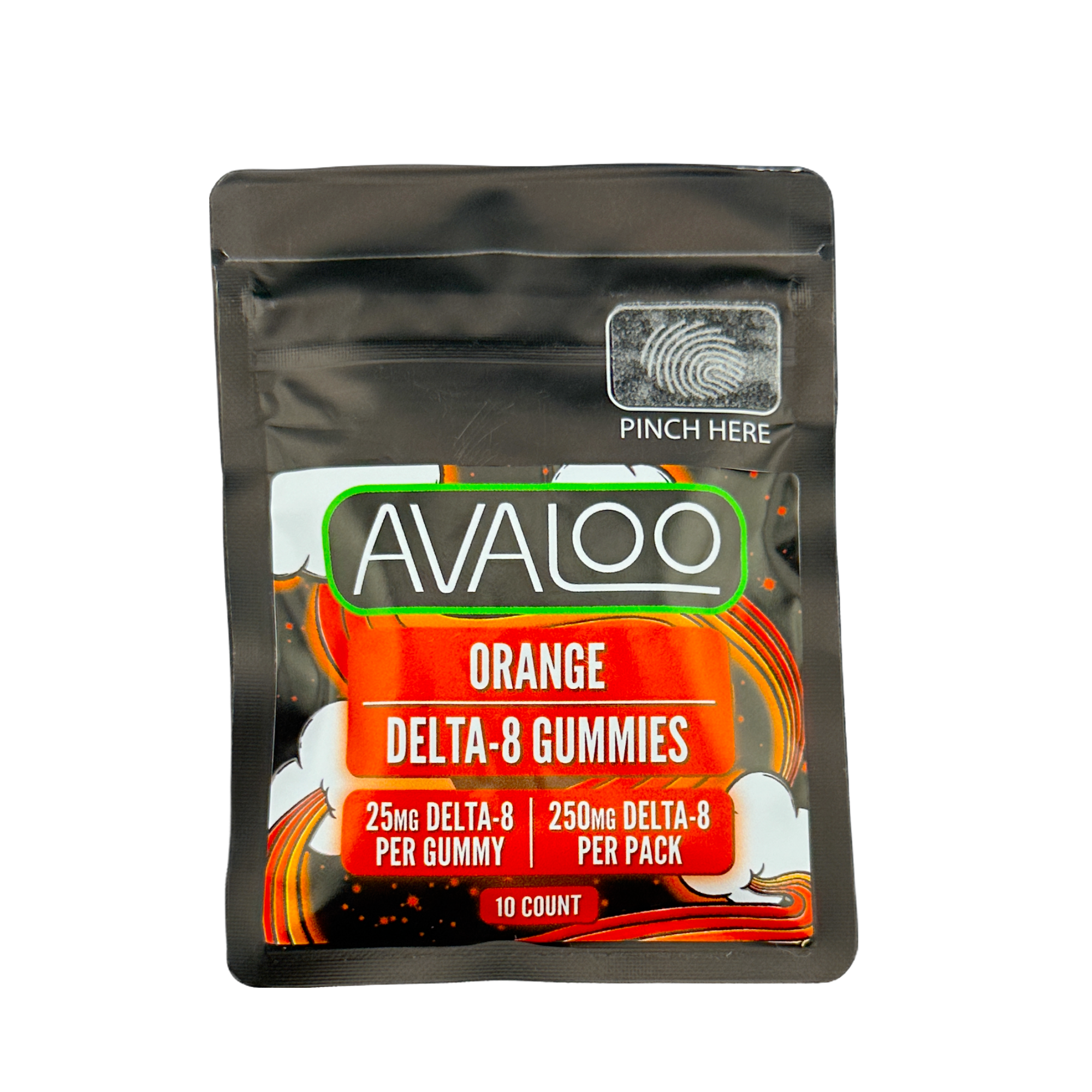 Delta 8 Gummies - Orange from Avaloo 250mg d8 gummy orange