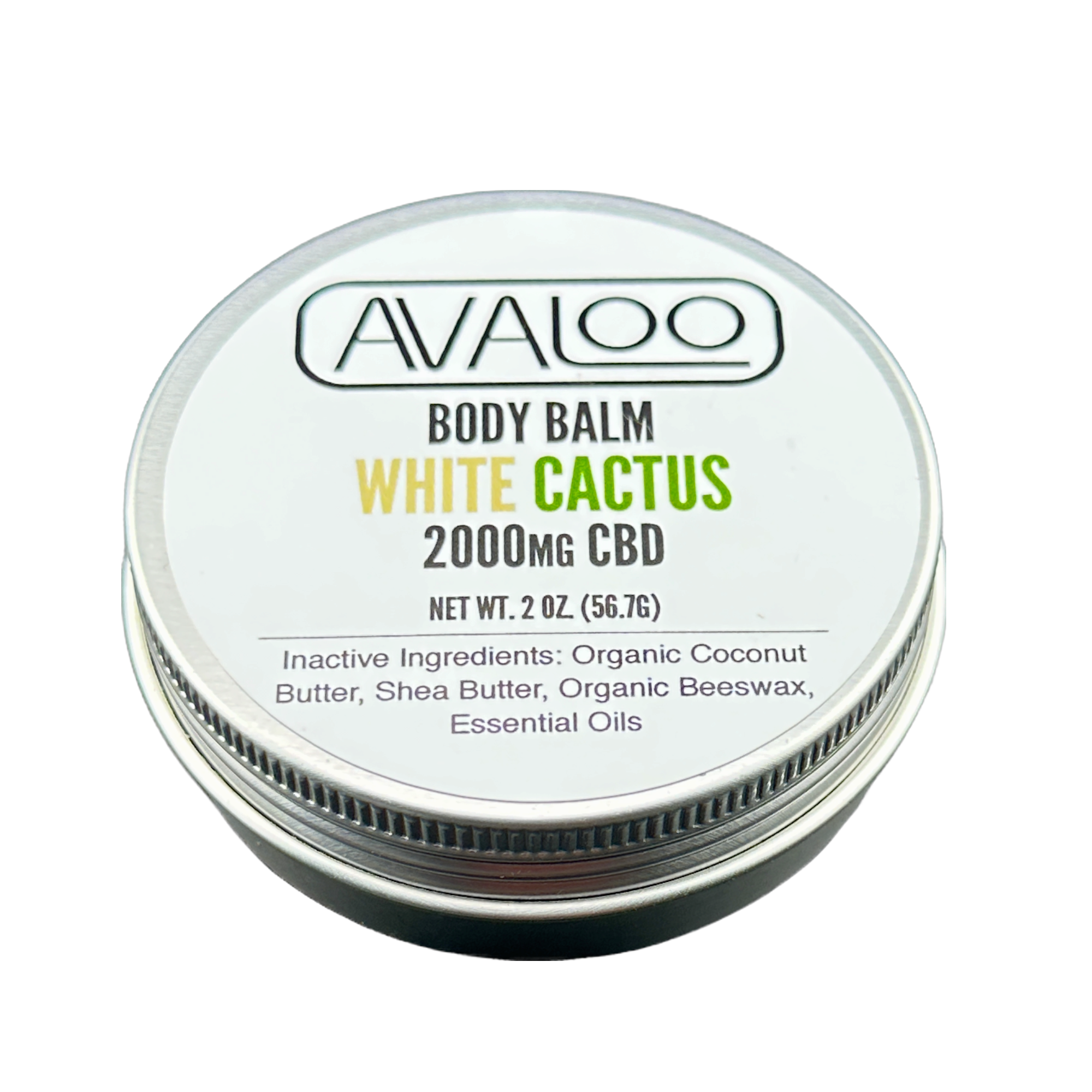 CBD Body Balm 2000mg - White Cactus from Avaloo cbd balm white cactus