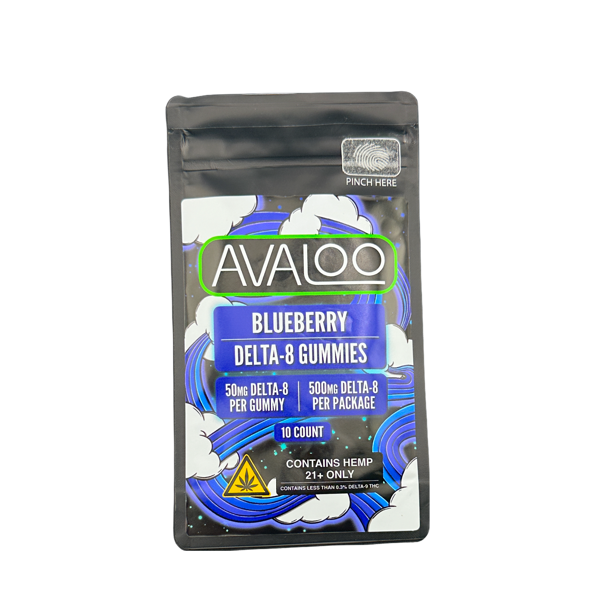 Delta 8 Gummies - Blueberry from Avaloo delta 8 gummy blueberry