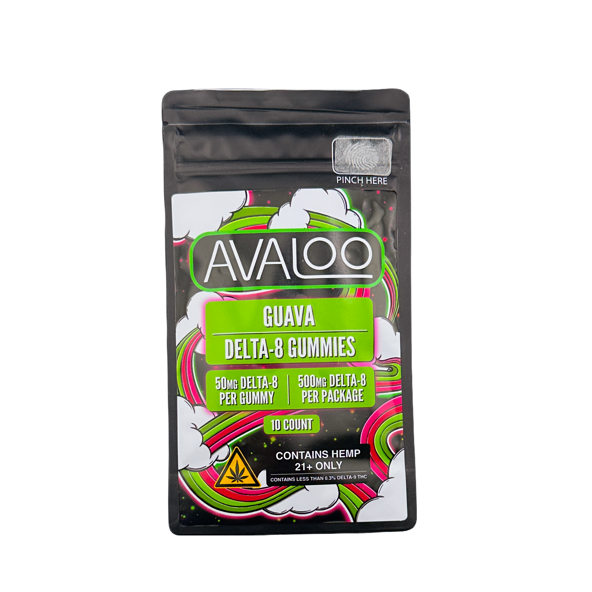 Delta 8 Gummies - Guava from Avaloo delta 8 gummy blackberry mint