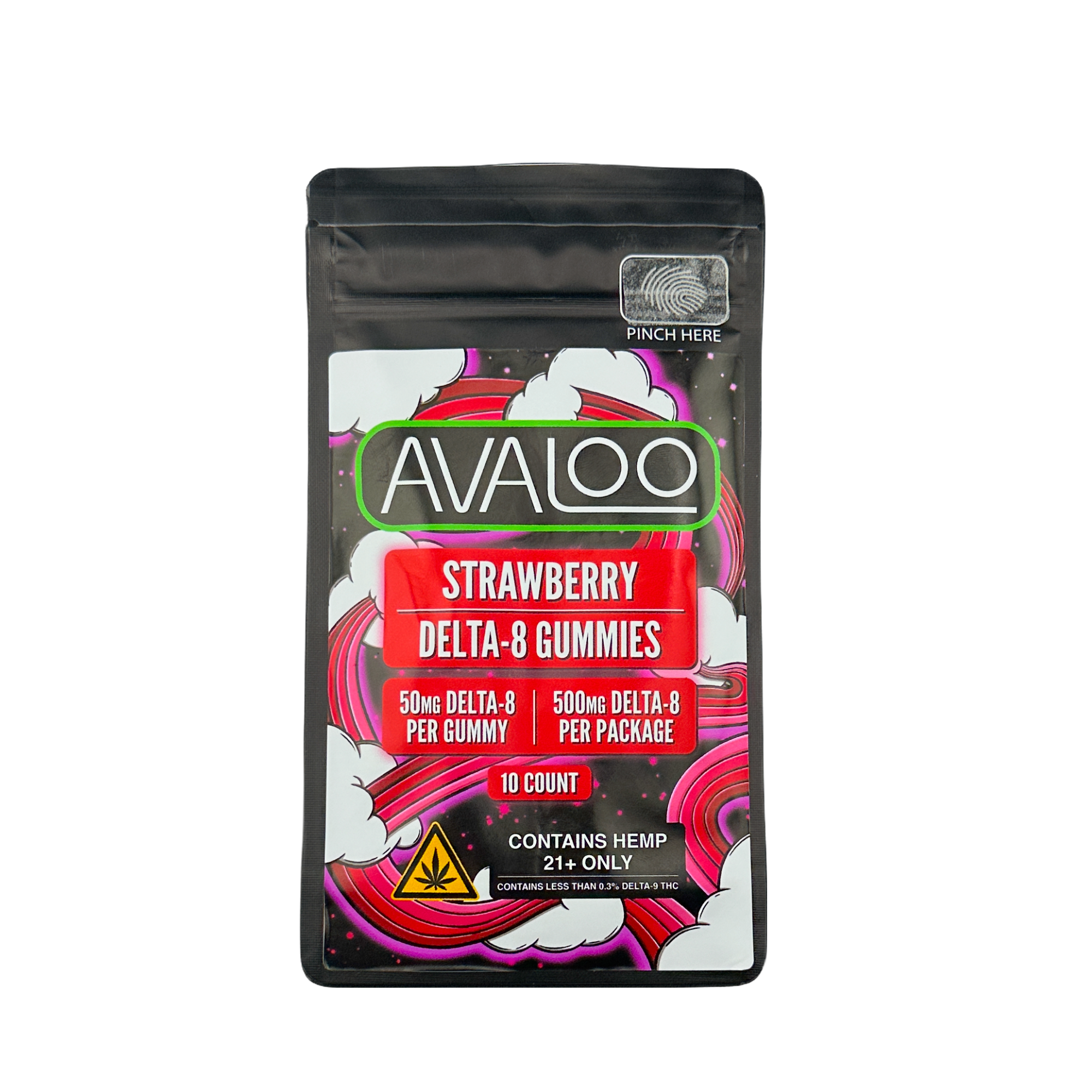 Delta 8 Gummies - Strawberry from Avaloo delta 8 gummy blackberry mint