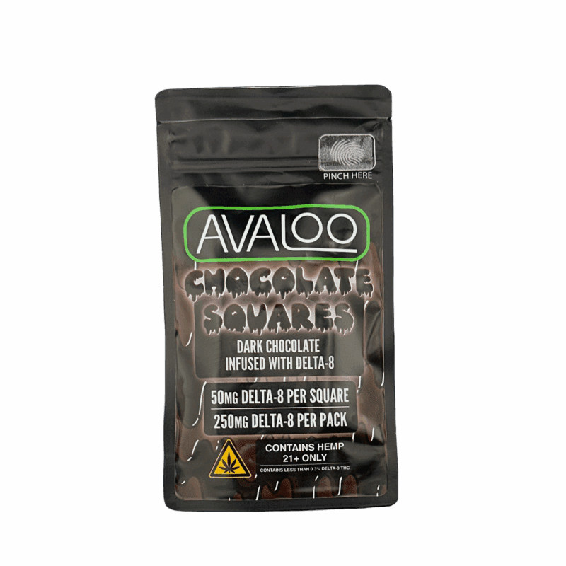 50mg delta 8 chocolate squares peanut butter