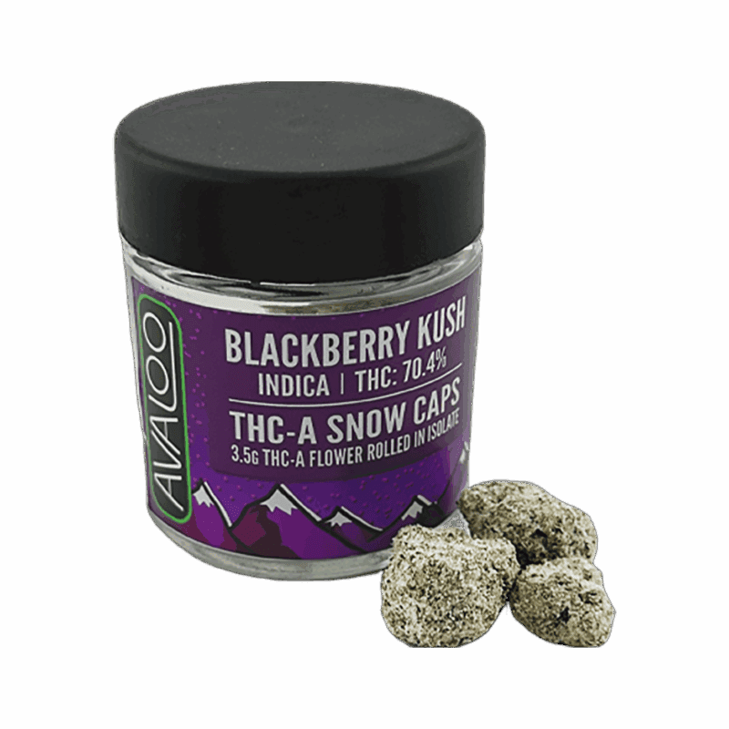 THC-A from Avaloo THC-A Snow Caps- Blackberry Kush (Indica)