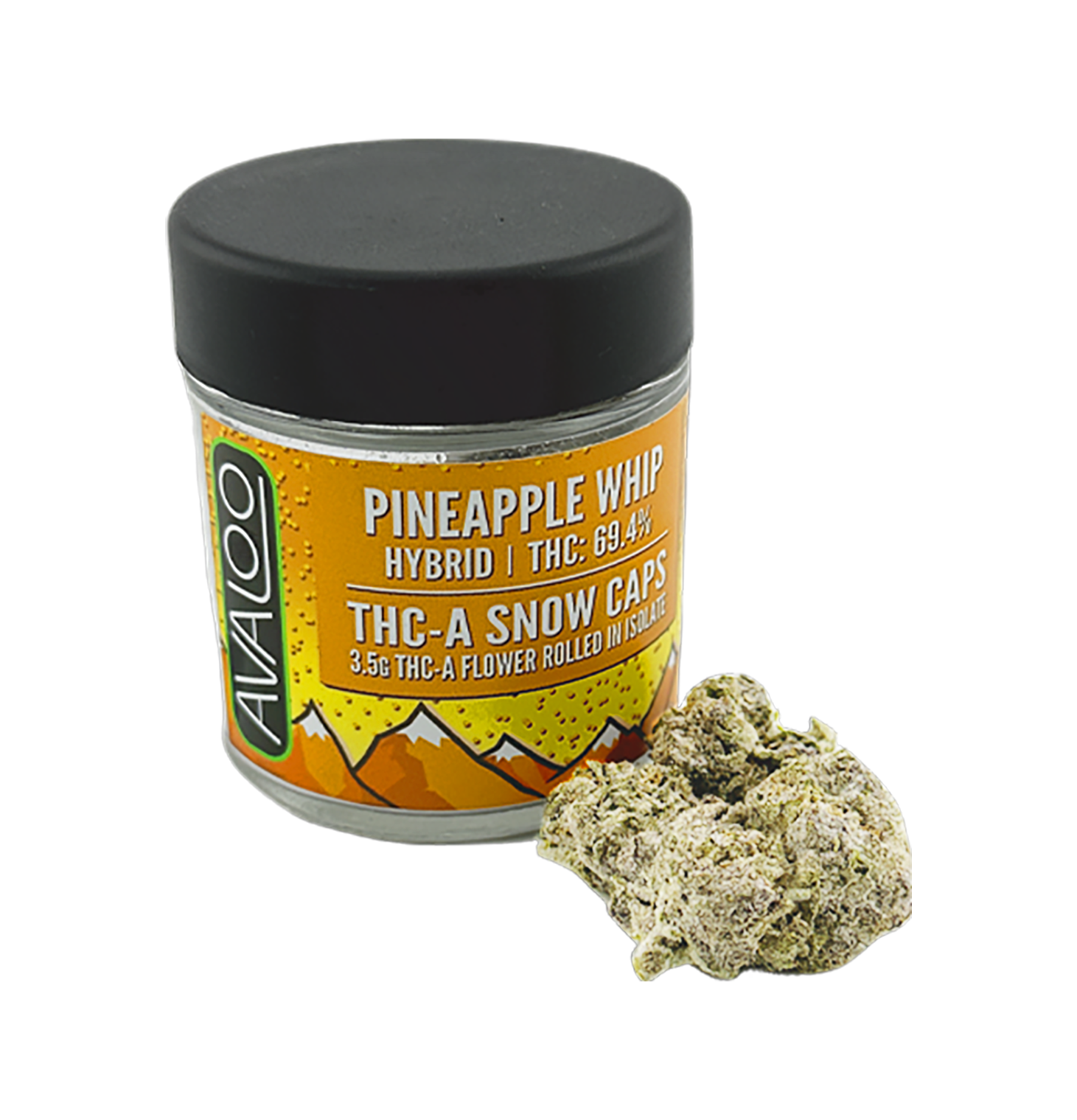 THC-A Snow Caps - Pineapple Whip (Hybrid) from Avaloo THC-A Snow Caps - Pineapple Whip (Hybrid)