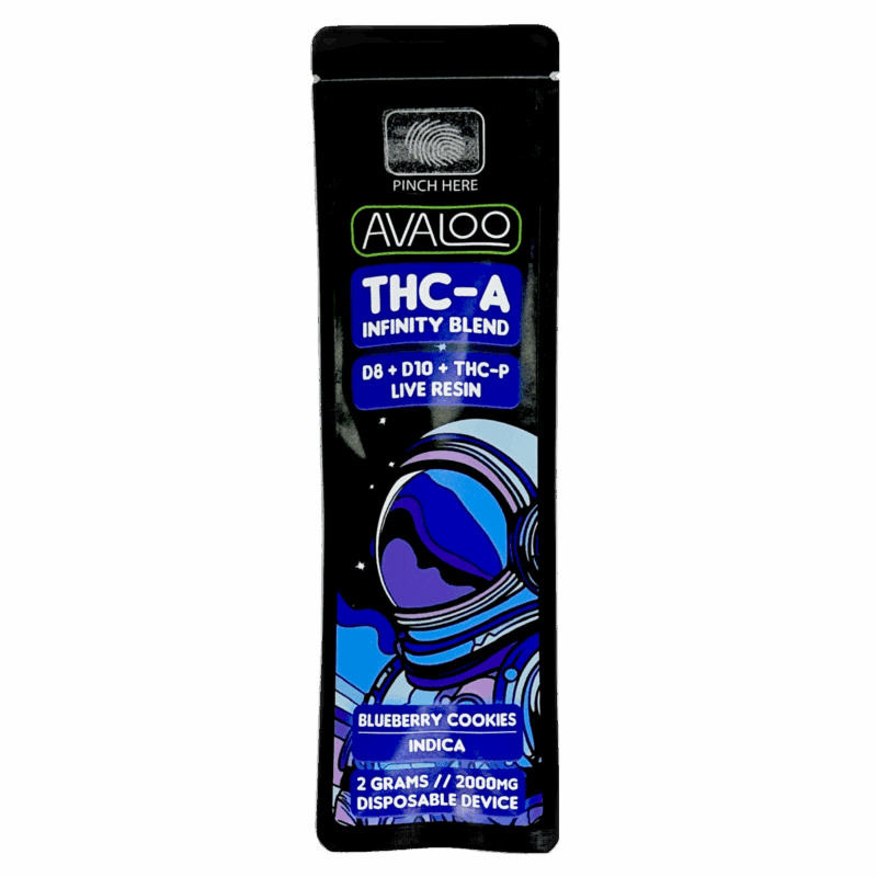thc a 2g disposable blueberry cookies (indica)