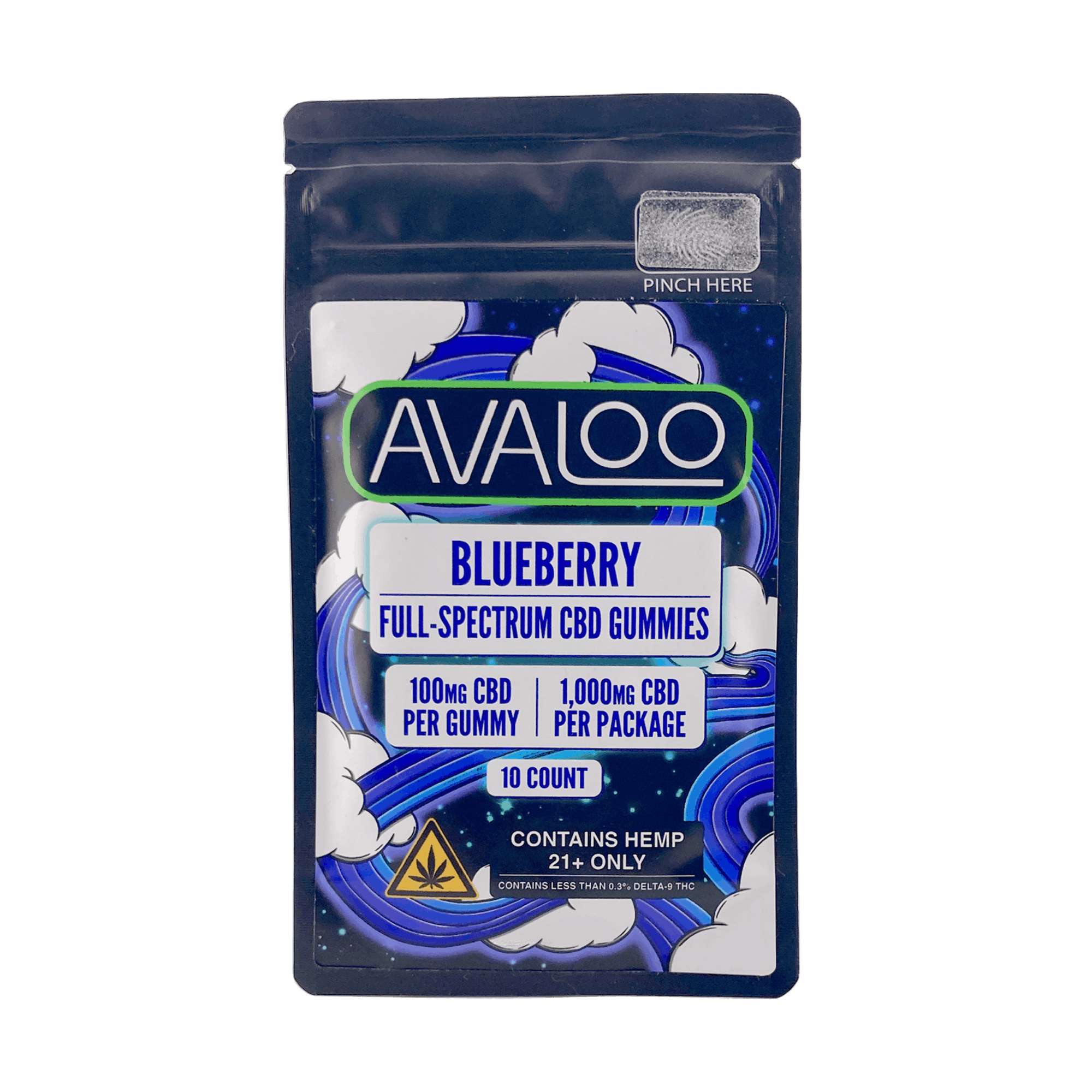 CBD Gummies 1000mg - Blueberry from Avaloo CBD Gummies 1000mg - Blueberry