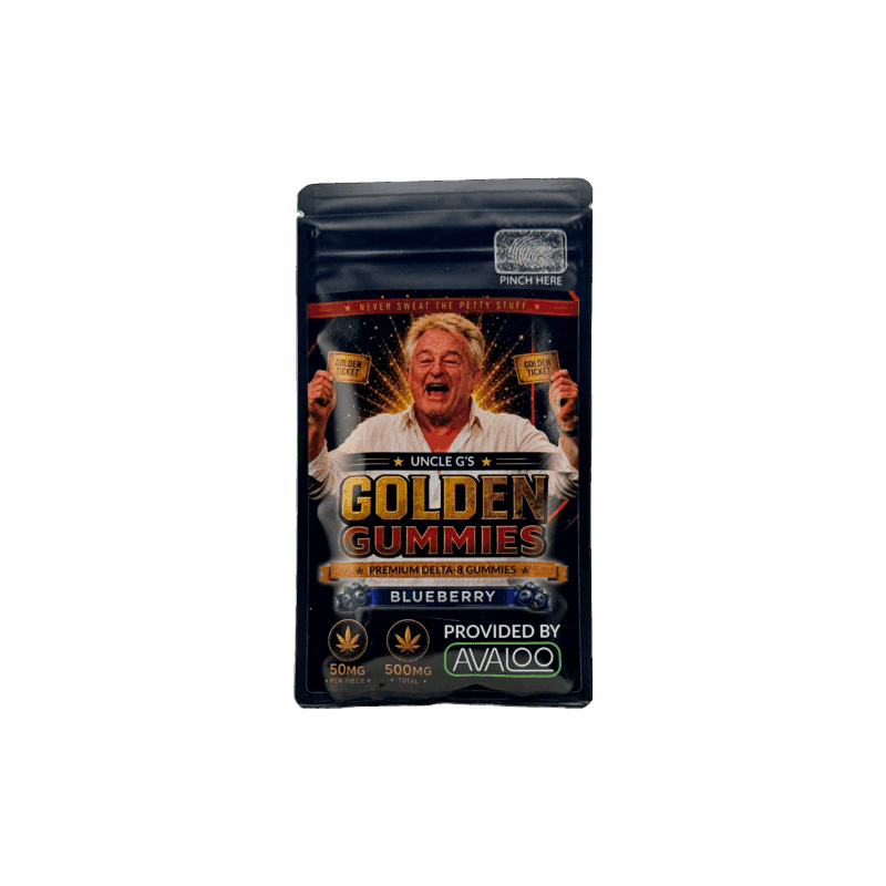 Uncle G’s Golden Gummies – Delta 8 Blueberry – 500mg