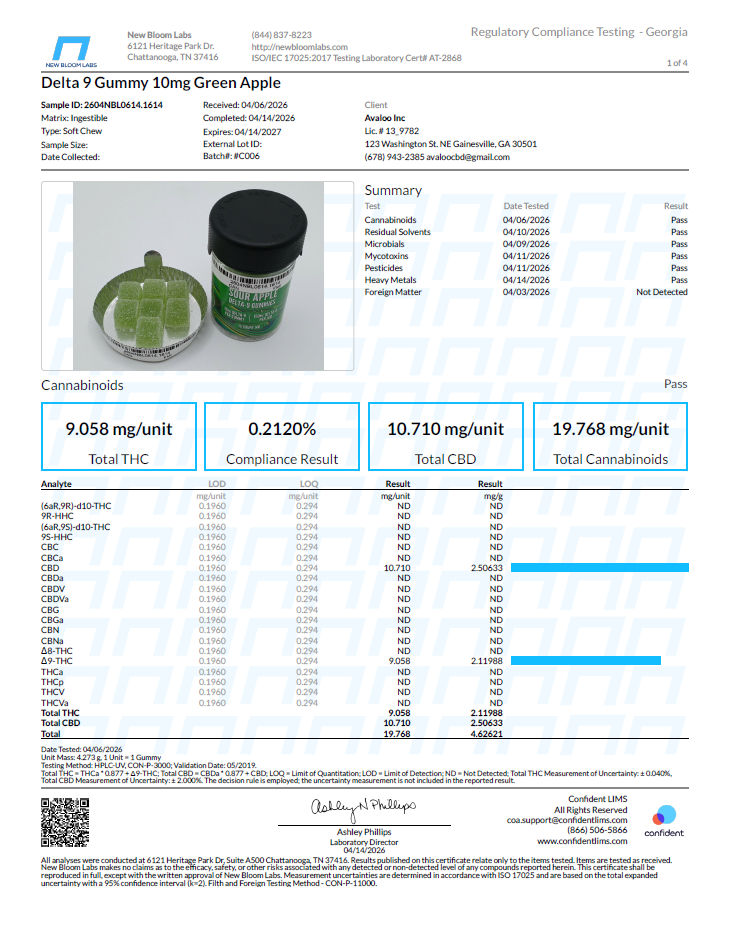 Uncle G’s Golden Gummies – Delta 9 Green Apple – 100mg from Avaloo Uncle G’s Golden Gummies – Delta 9 Green Apple – 100mg - Image 3