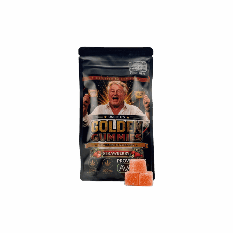 Uncle G’s Golden Gummies – Delta 9 Strawberry – 100mg