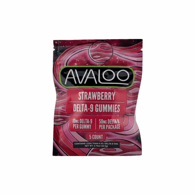 Delta 9 + CBD Gummies – Strawberry – 10mg THC + 10mg CBD