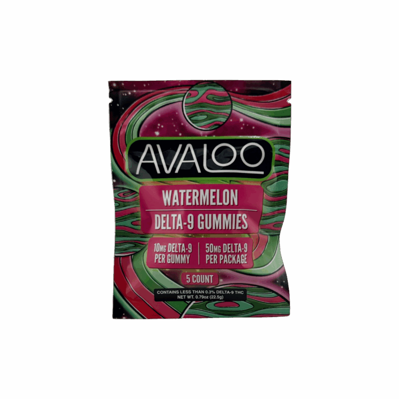 Delta 9 + CBD Gummies – Watermelon – 10mg THC + 10mg CBD